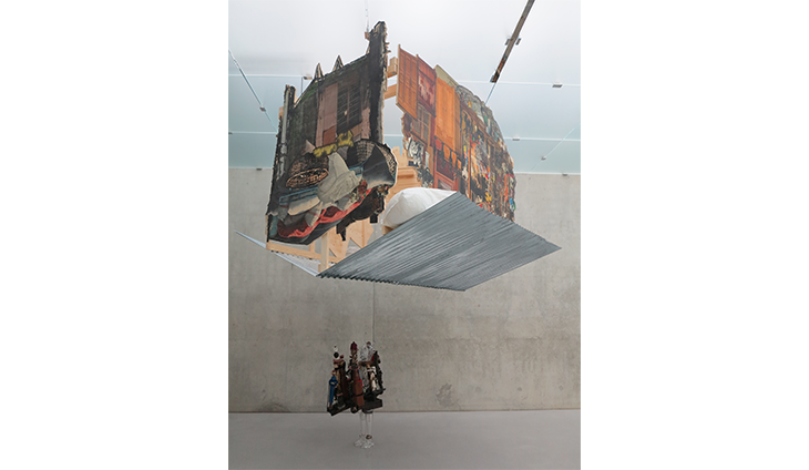 Opening with optical effect by Pascale Marthine Tayou at the Black Fores exhibition