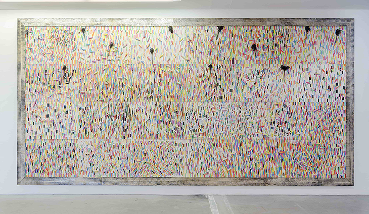 Painting by Pascale Marthine Tayou at the Black Forest exhibition