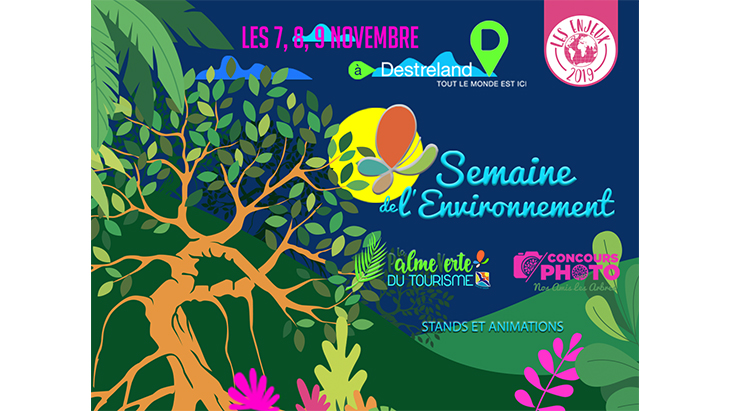 Affiche pour promouvoir la semaine de l’environnement à Carrefour Destreland en Guadeloupe