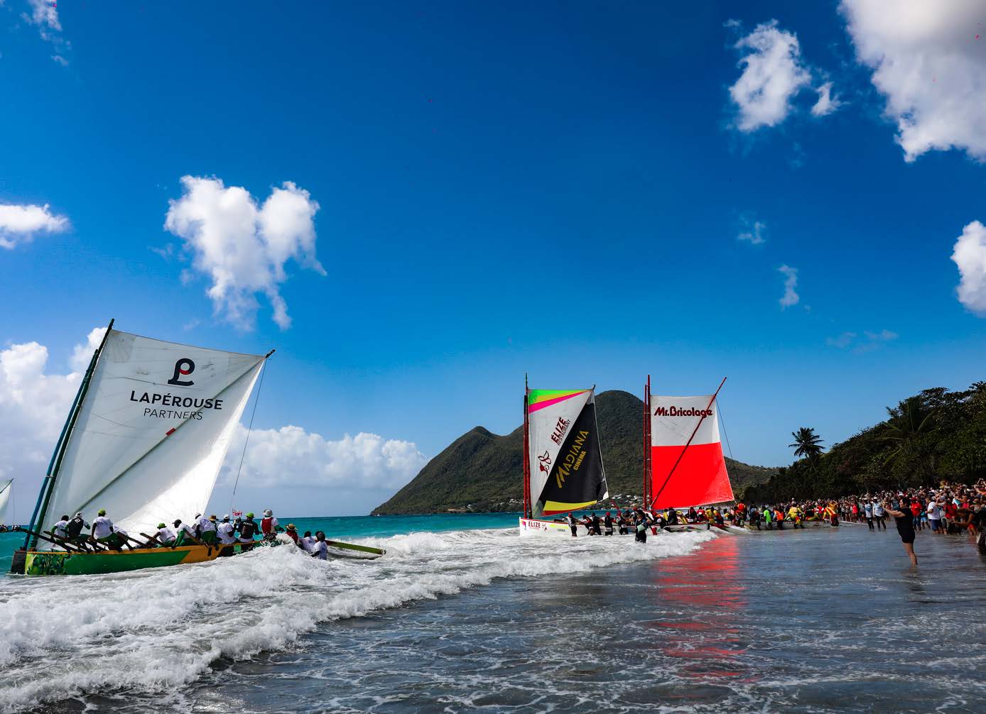 Start of the Tour des Yoles Rondes in Martinique in partnership with GBH
