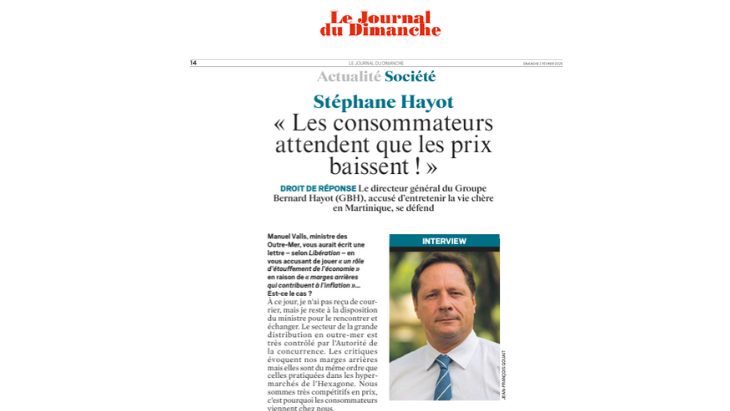 GBH engagé dans la baisse des prix depuis plusieurs années