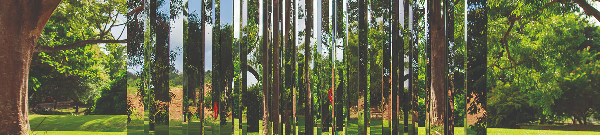 Sculpture garden at the Fondation Clément by GBH